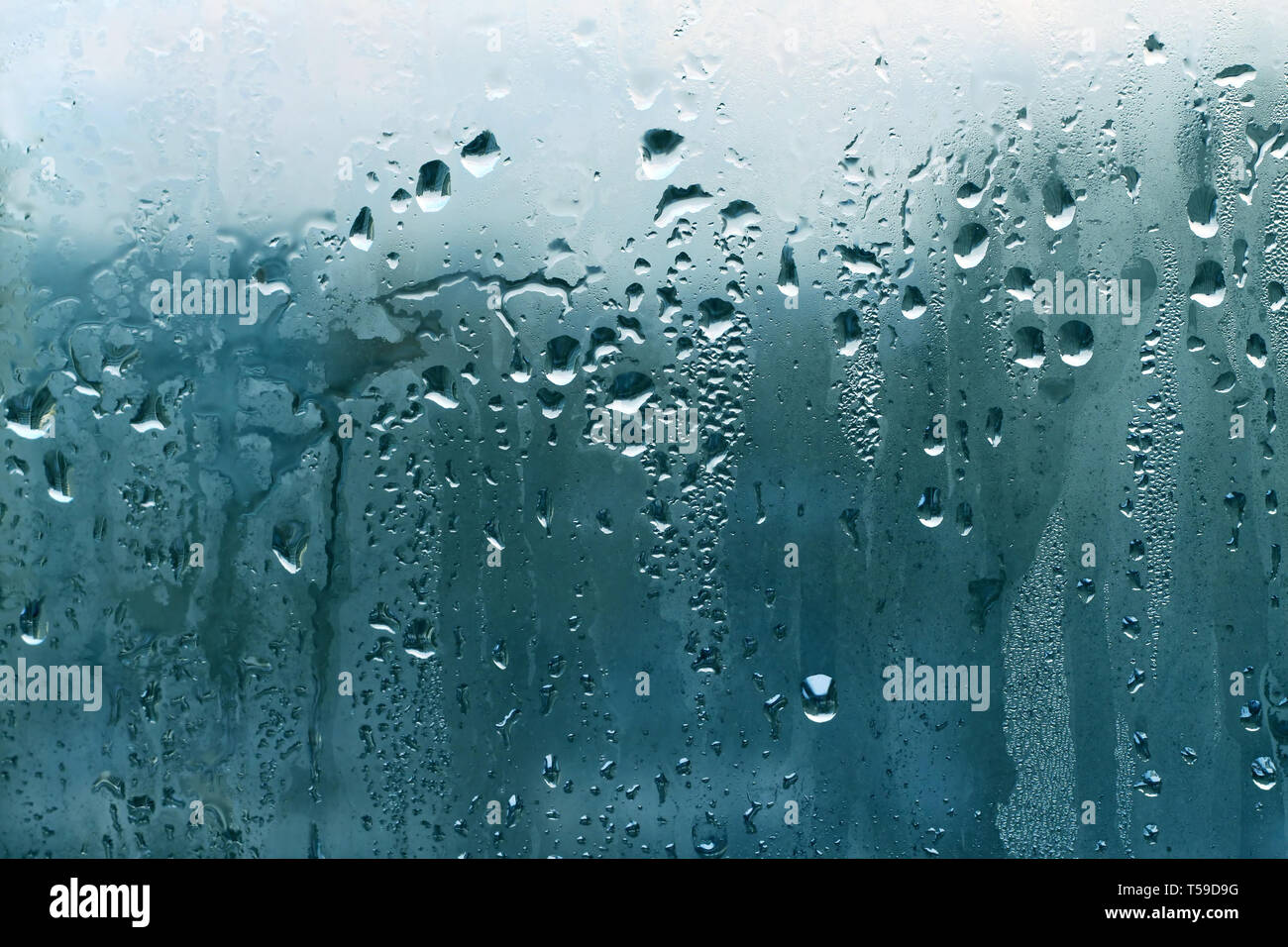 natural water drop on the glass Stock Photo - Alamy