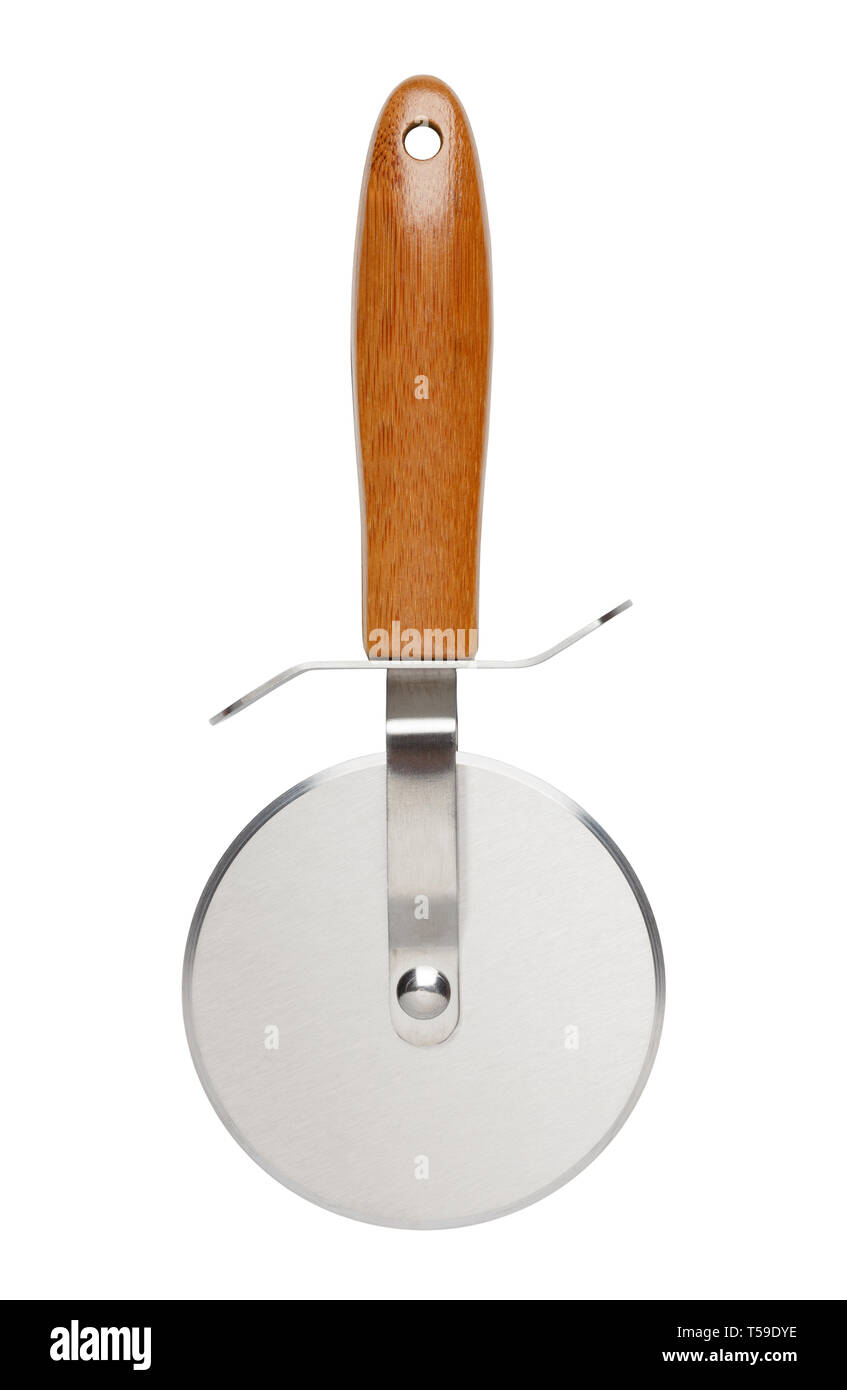 Pizza cutter knife isolated on white Stock Photo Alamy