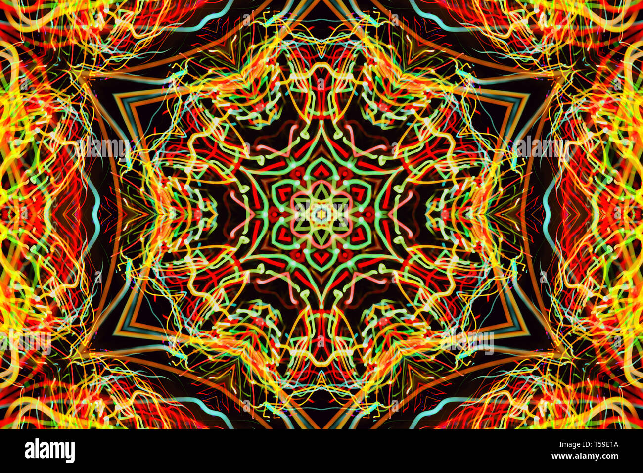 Abstract kaleidoscopic background festive background hi-res stock ...