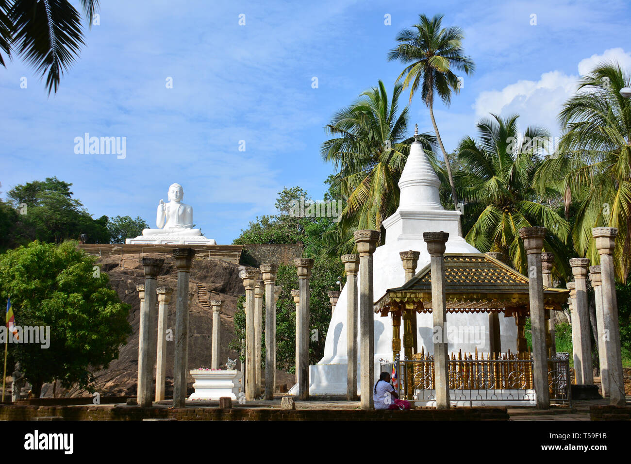 Ambasthala Dagaba, Mihintale, Sri Lanka. Stock Photo