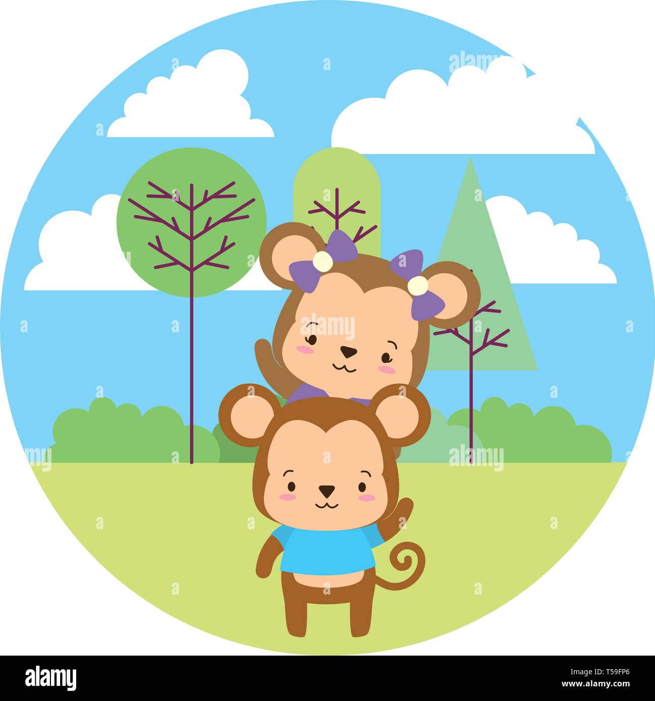 cute animal cartoon Stock Vector Image & Art - Alamy