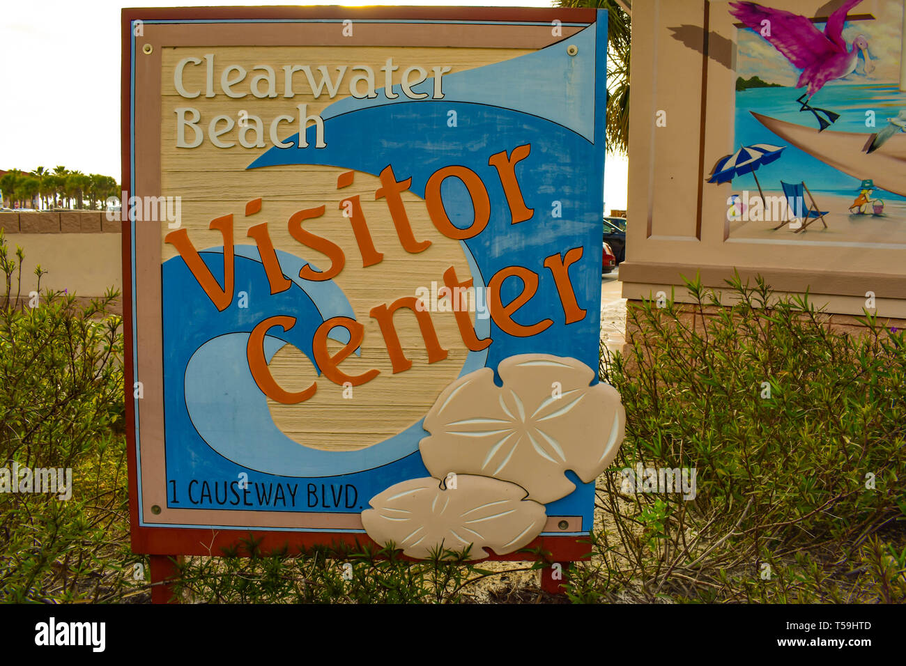 Clearwater beach sign clearwater beach hires stock photography and