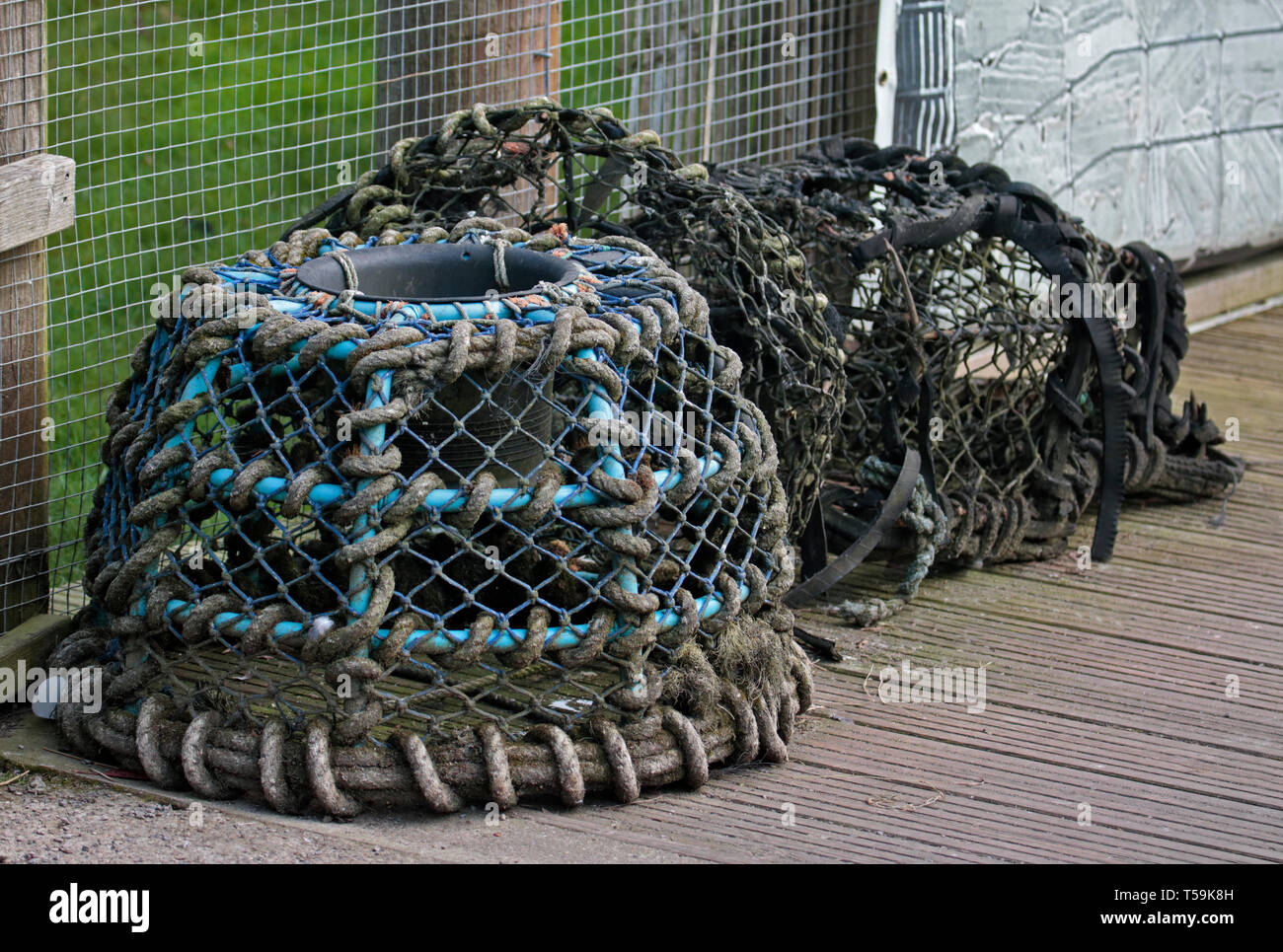 Lobster Pots, UK Stock Photo Alamy