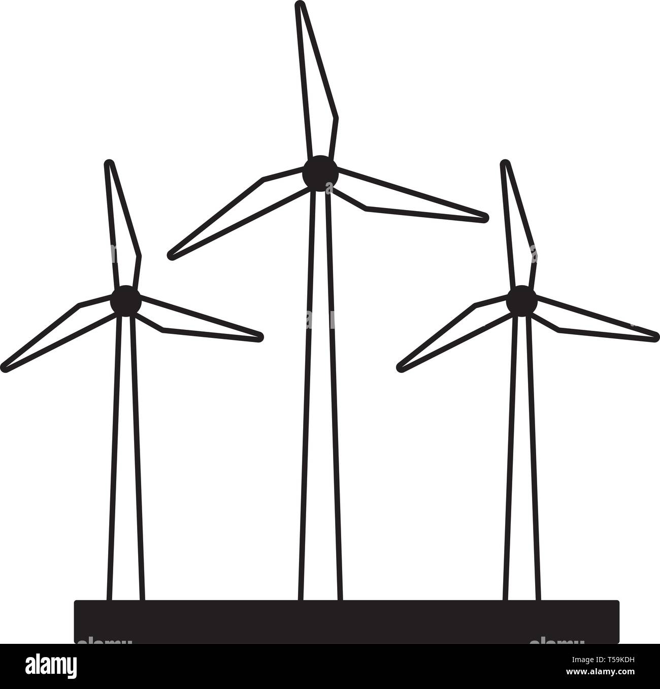 wind turbines energy Stock Vector Image & Art - Alamy