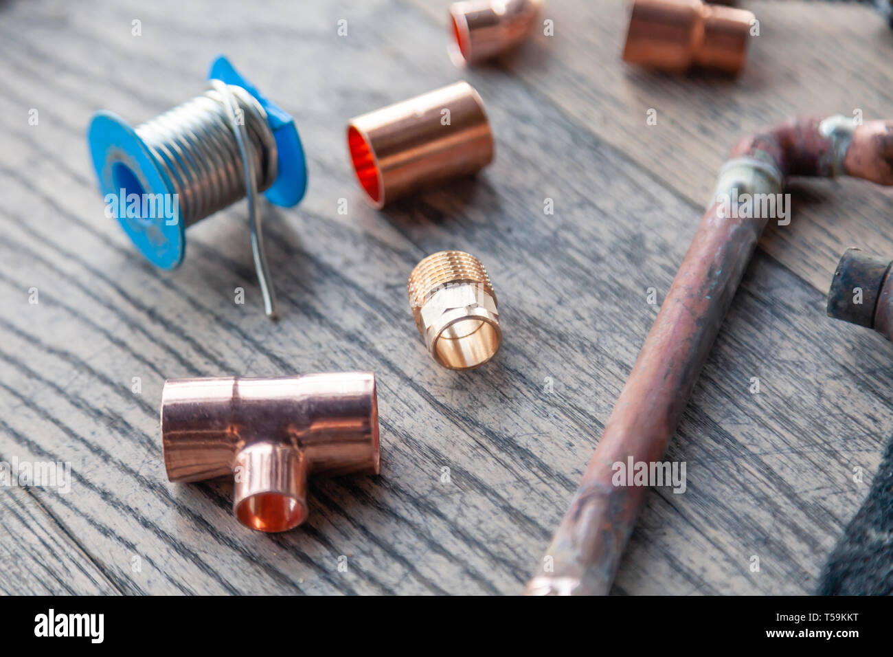 Elbow joint copper construction hires stock photography and images Alamy