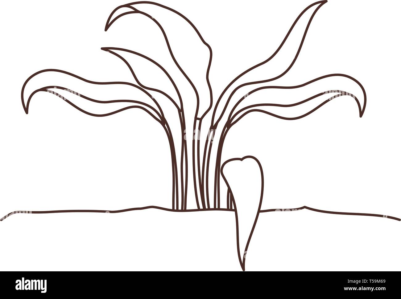 plant in landscape isolated icon Stock Vector Image & Art - Alamy