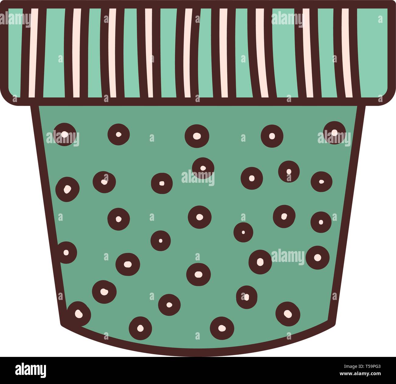 cute flower pot isolated icon Stock Vector Image & Art - Alamy