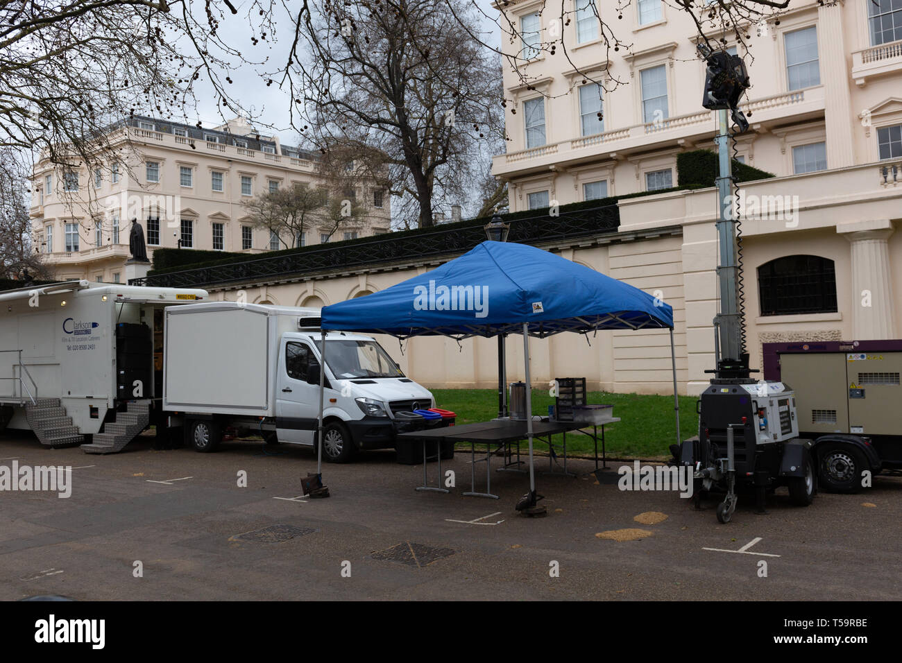 Clarkson Catering Ltd, Film and TV location caterers Stock Photo