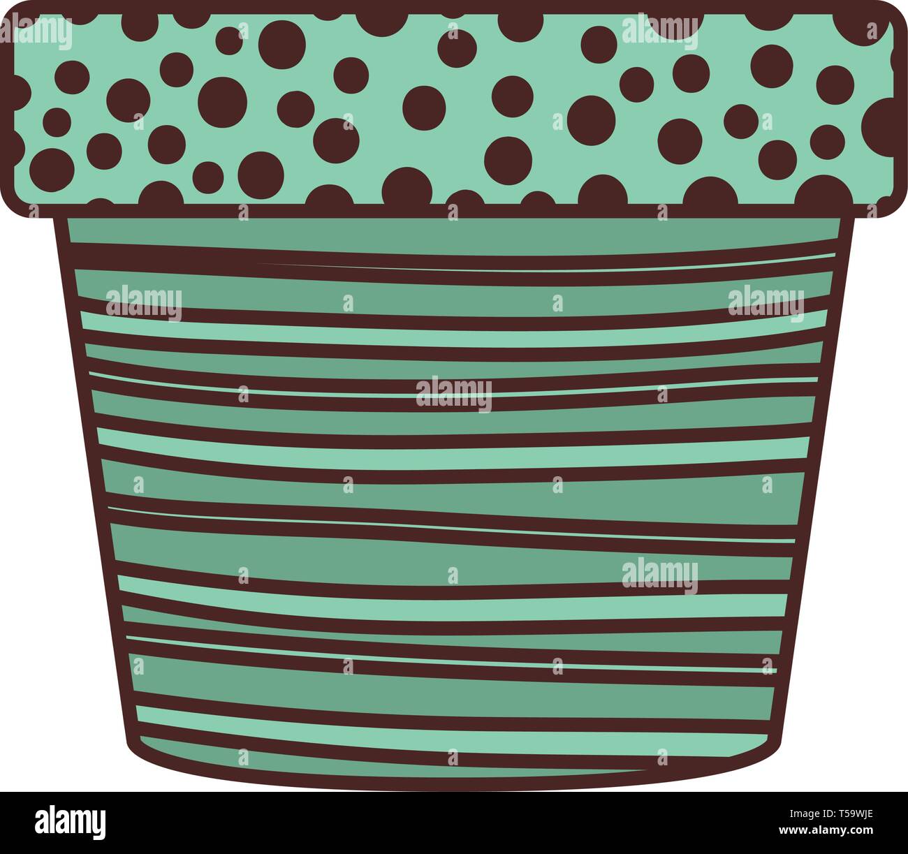 cute flower pot isolated icon Stock Vector Image & Art - Alamy