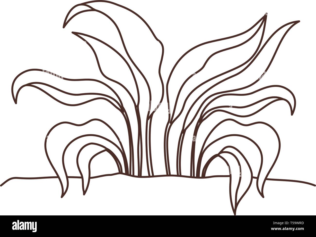 plant in landscape isolated icon Stock Vector Image & Art - Alamy