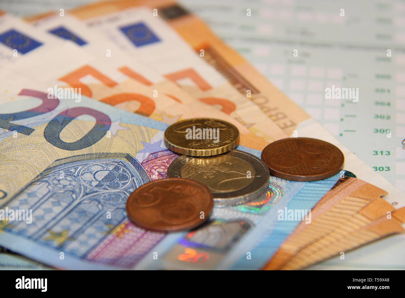 Money Geld Steuererklärung business Stock Photo