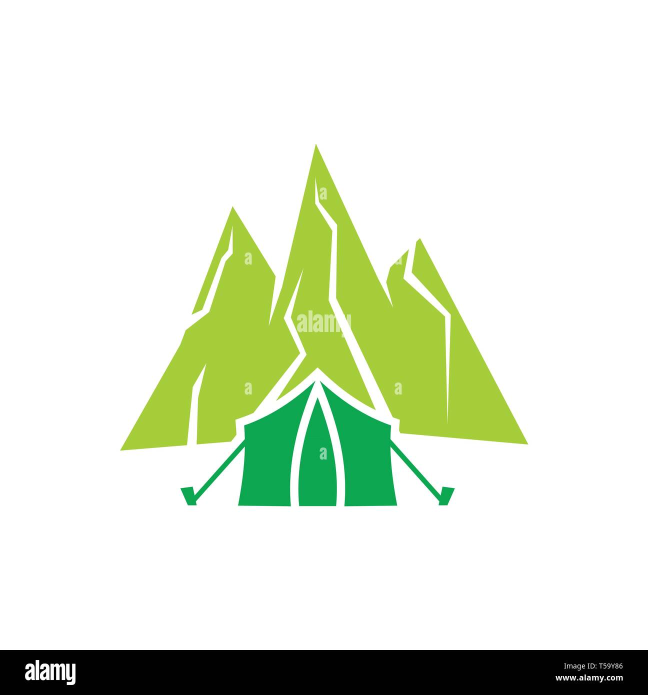 Outdoor landscape icon on background for graphic and web design. Simple ...