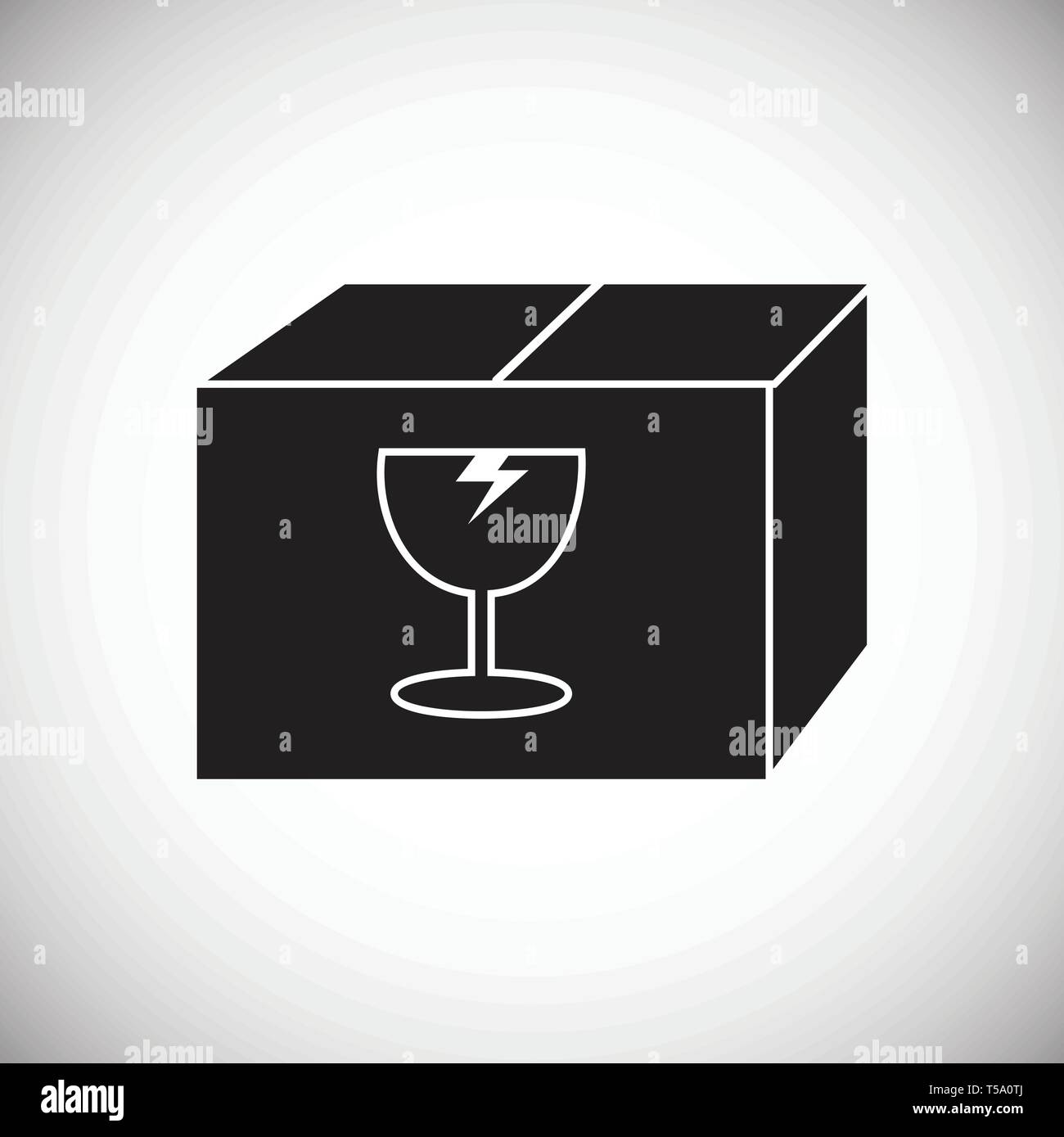 Box icon on background for graphic and web design. Simple vector sign ...