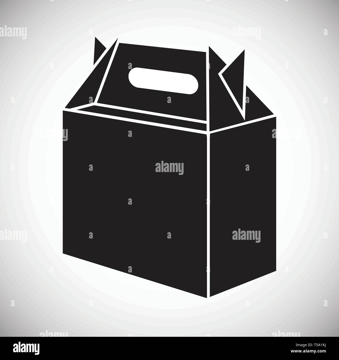 Box icon on background for graphic and web design. Simple vector sign ...