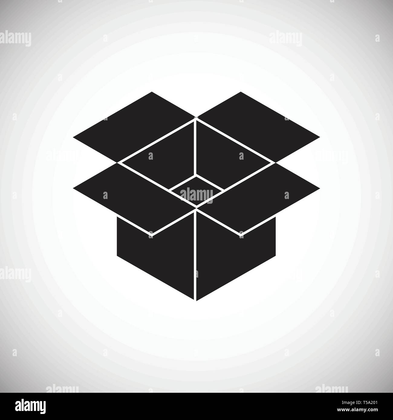 Box icon on background for graphic and web design. Simple vector sign ...