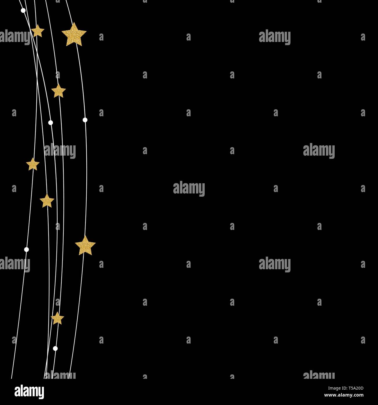 Star Line Color Abstract Background with lines and golden glossy stars. Vector ...