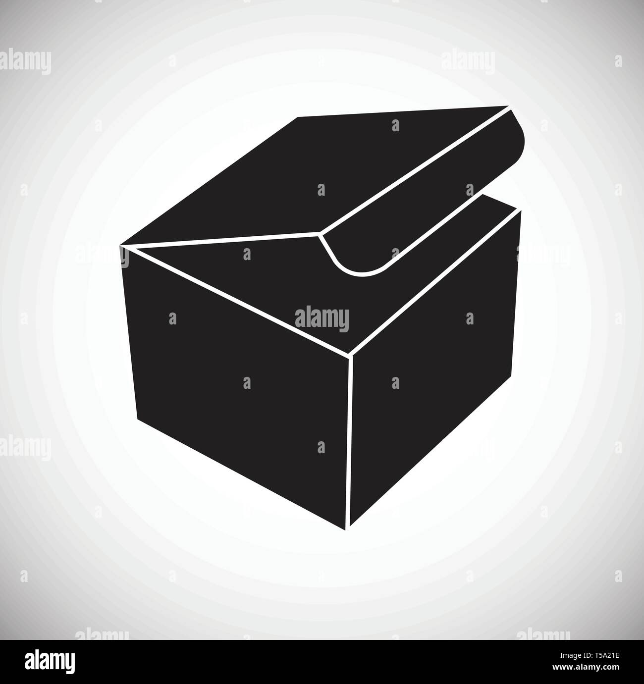 Box icon on background for graphic and web design. Simple vector sign ...
