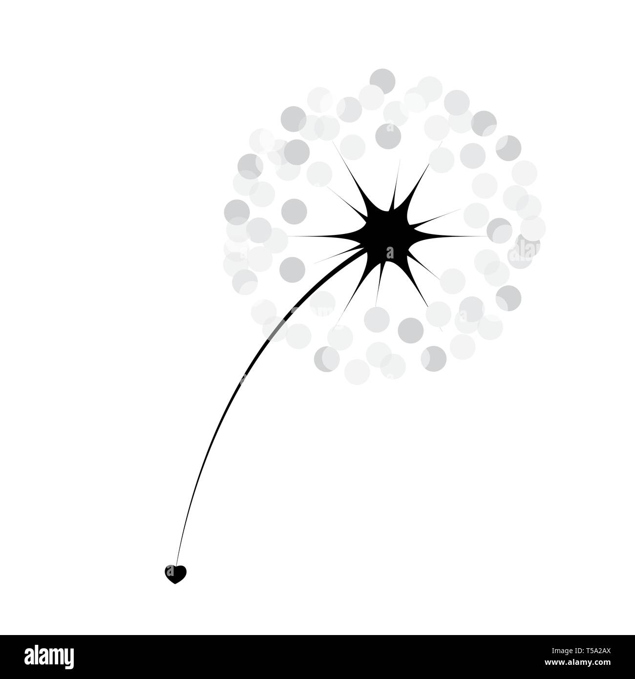 Abstract dandelion background  vector illustration Stock Vector