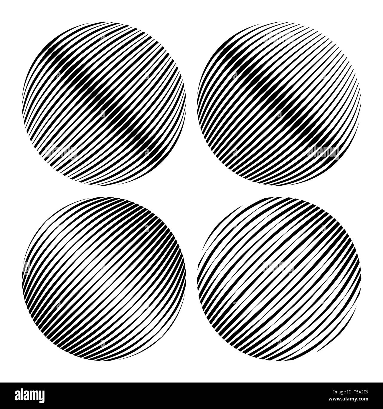 Round shapes. Geometric abstractions for backgrounds and logos Stock Vector Image & Art Alamy