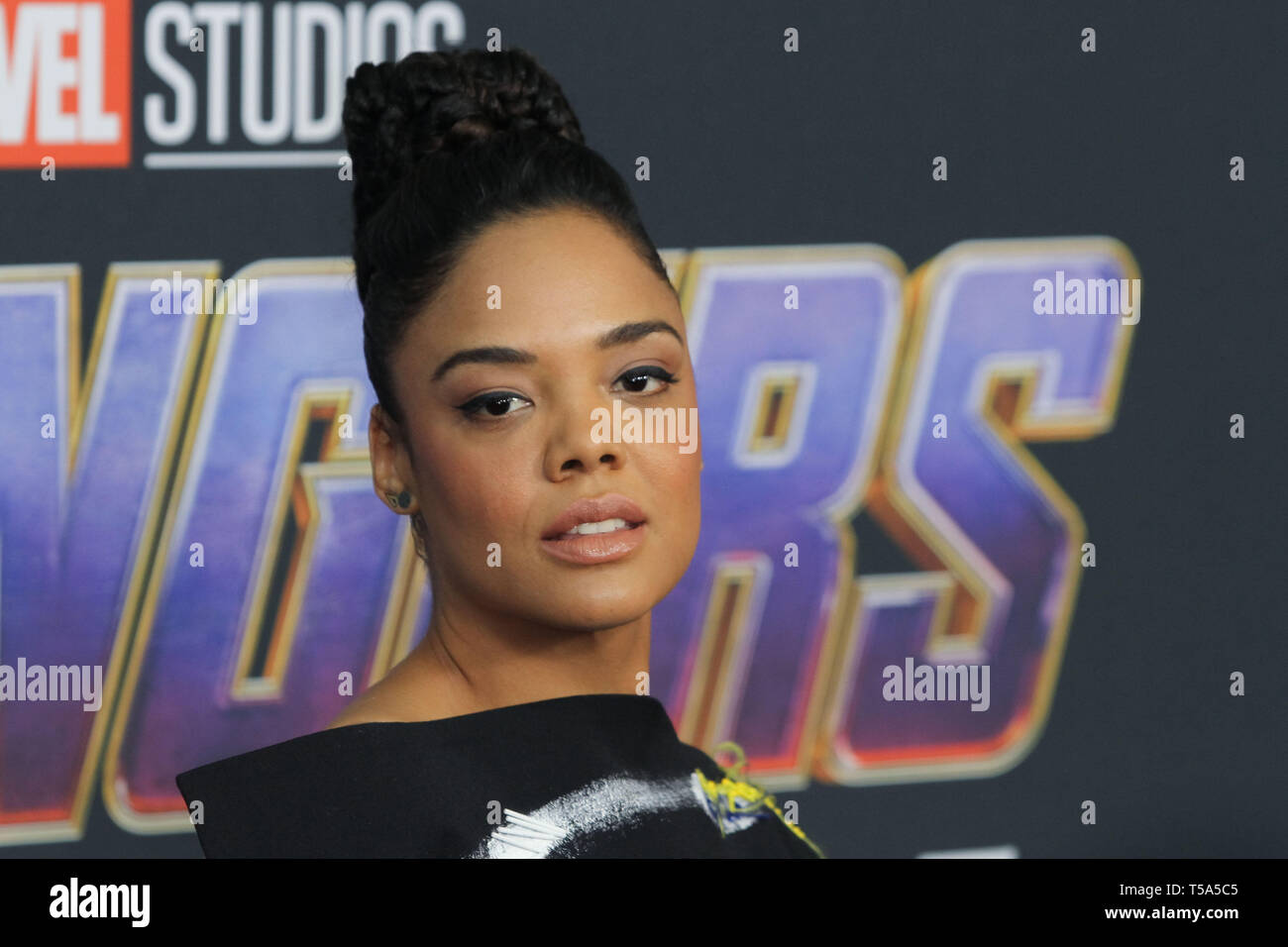 Tessa Thompson at The World Premiere of Marvel Studios' "Avengers