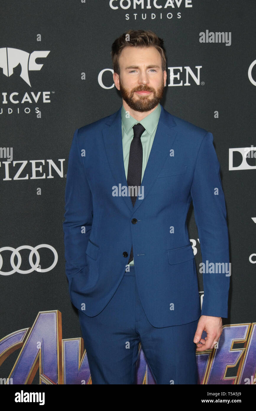 Chris Evans At The World Premiere Of Marvel Studios' "Avengers: Endgame ...