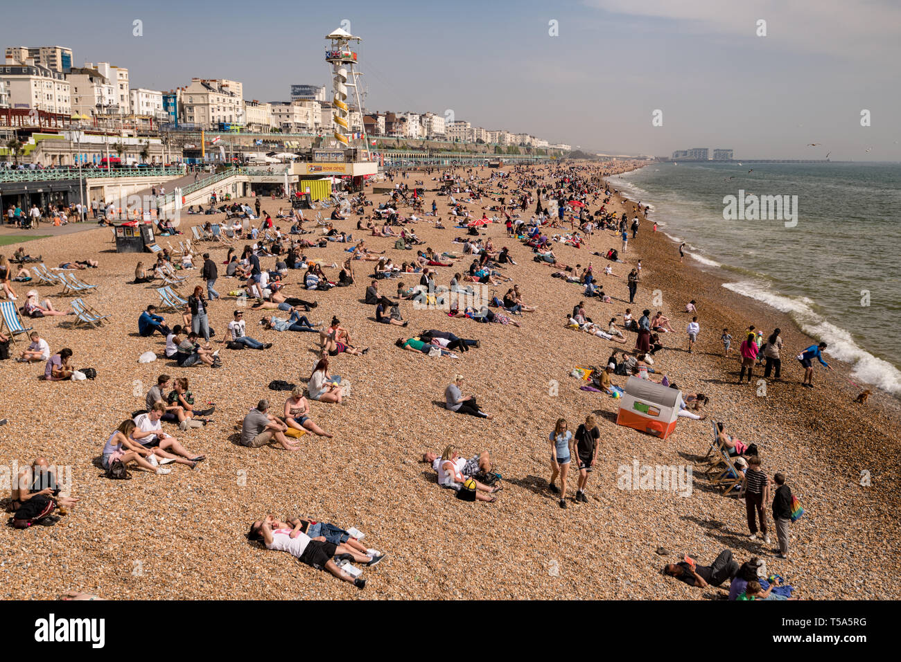 Brighton Bank Holiday Stock Photo Alamy