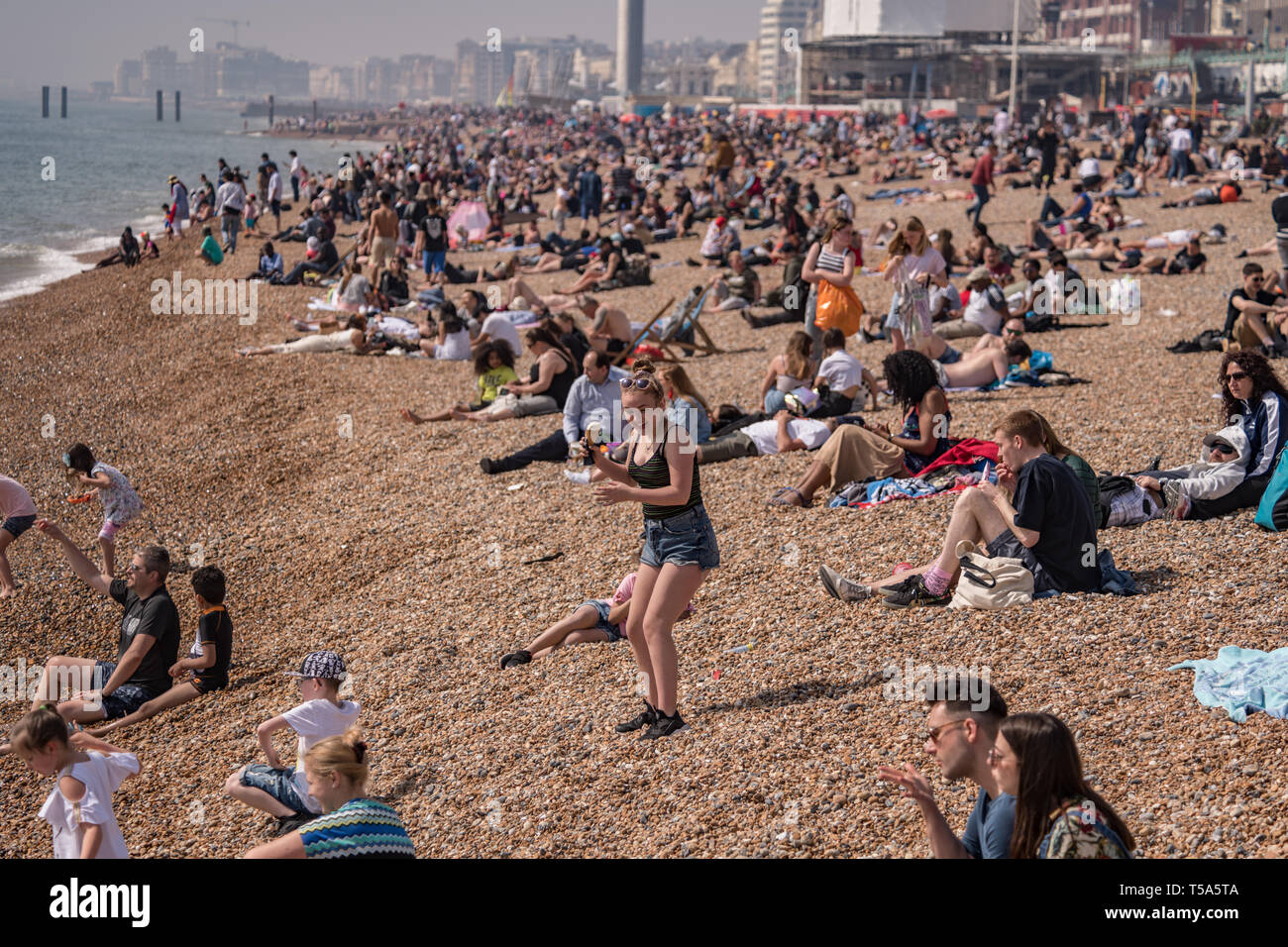 Brighton Bank Holiday Stock Photo Alamy