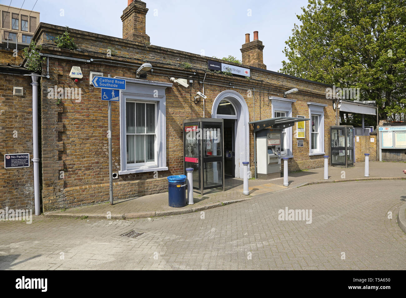 Original Victorian entrance building at Catford Bridge Station, Catford, South London, UK Stock Photo