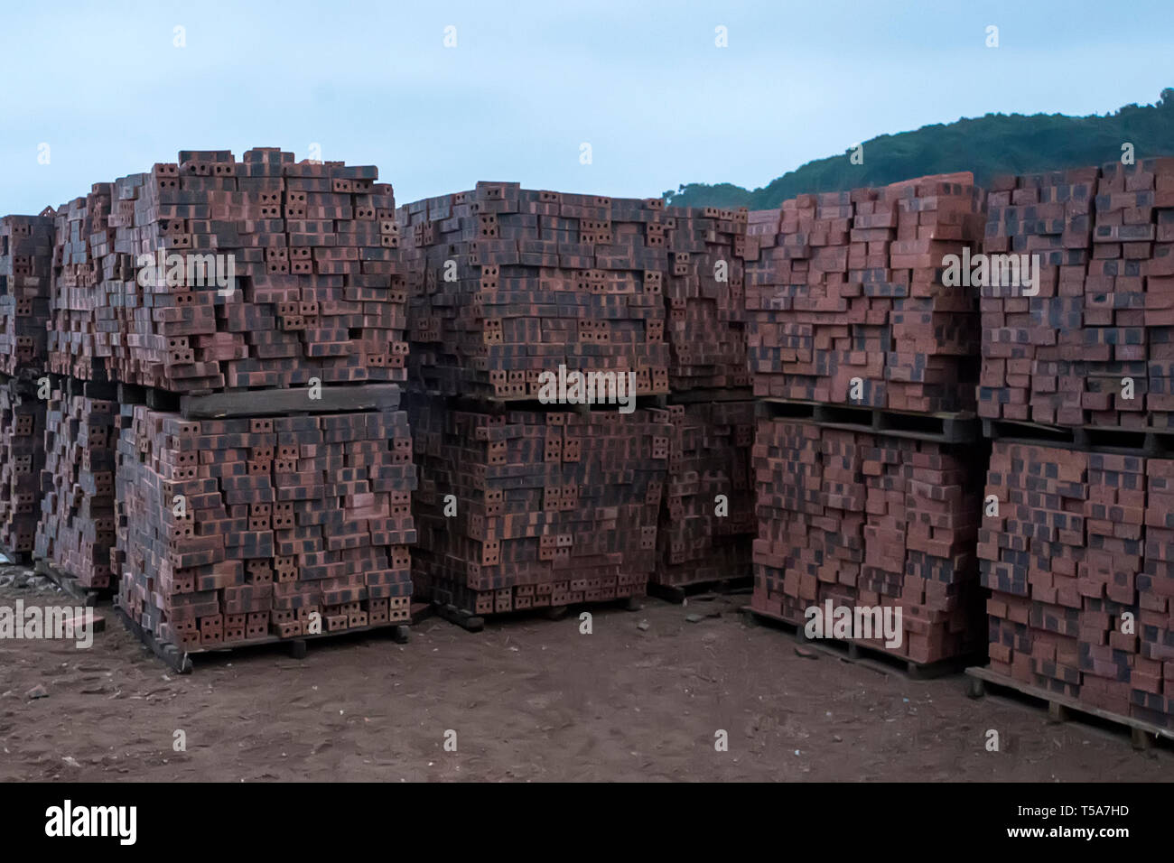 Building materials and supplies. Building materials in stack Stock