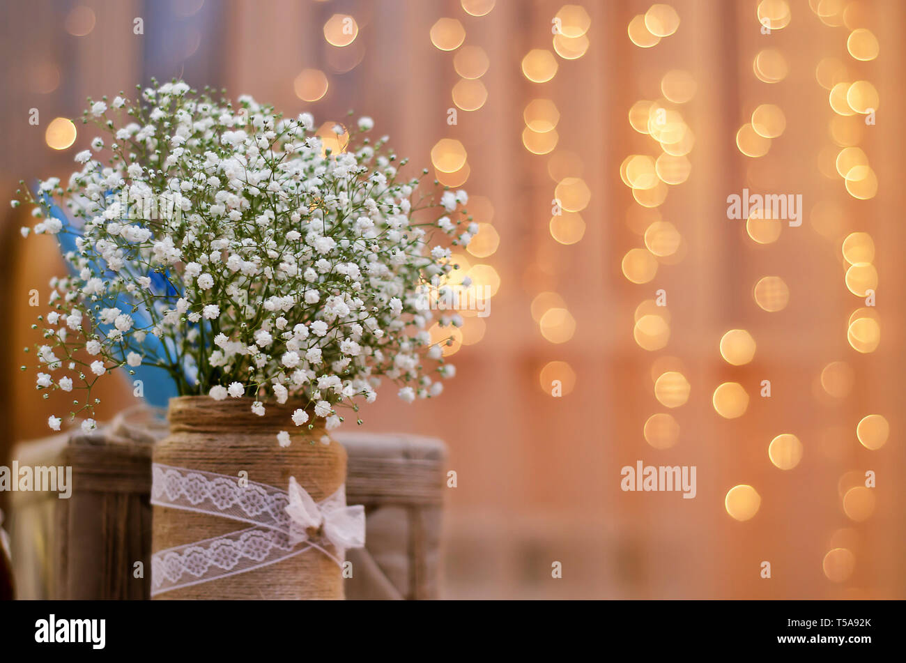 white flower lights
