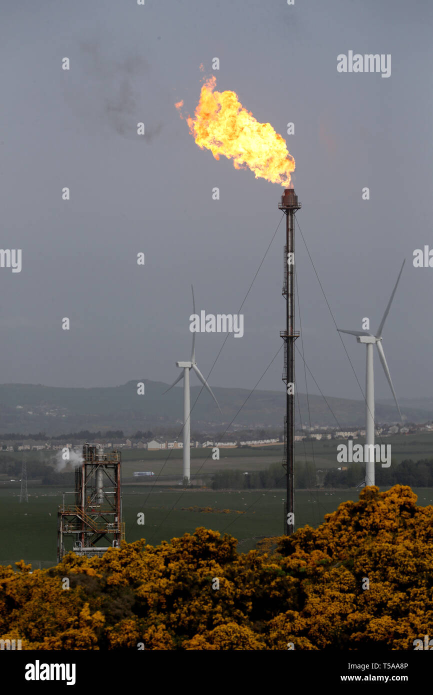 The Fife Ethylene plant in Mossmorran, Fife, where flaring has been in