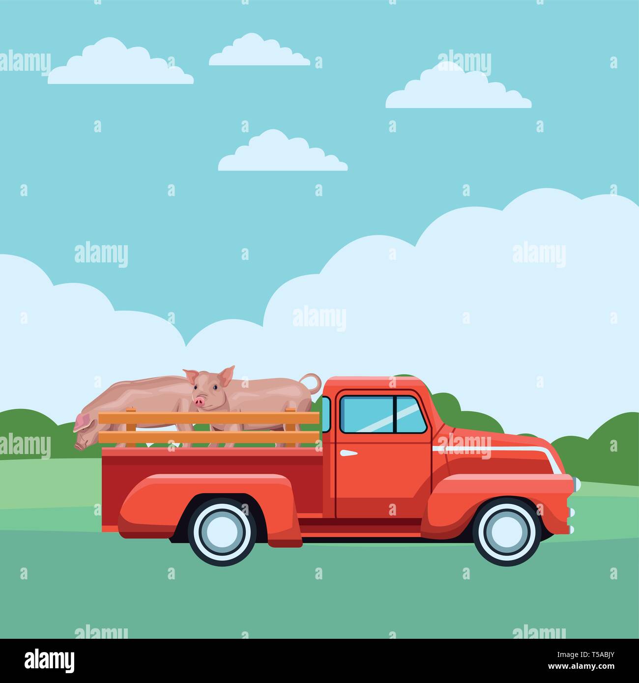 Big pig farm icon hi-res stock photography and images - Alamy