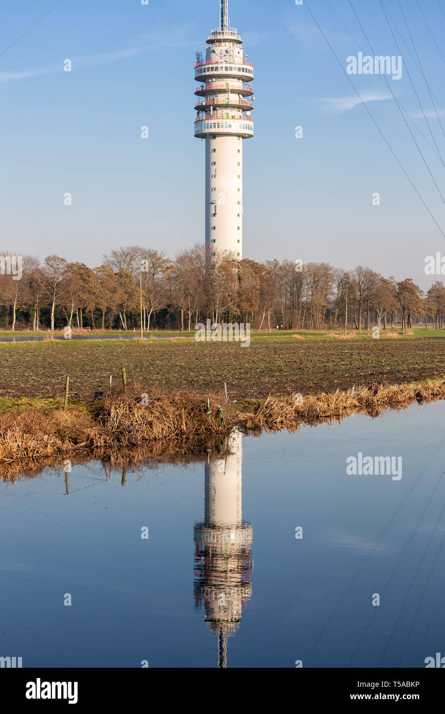 Dutch TV and radio tower in Smilde Stock Photo