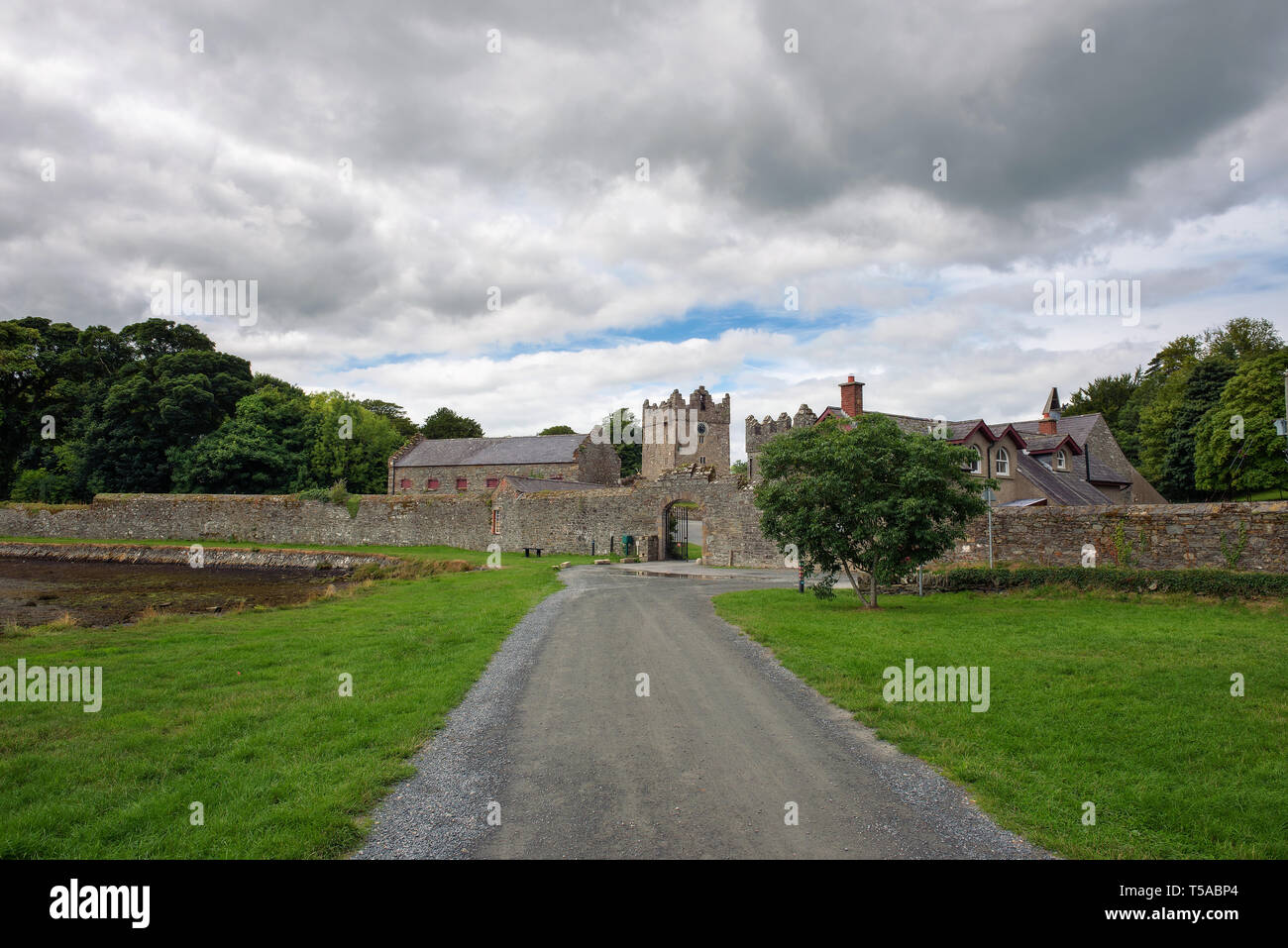 Entrance to the Castle Ward in Northern Ireland Stock Photo