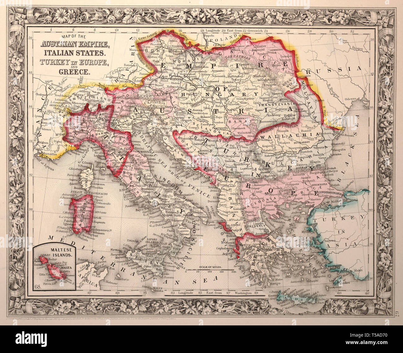 Austria Hungary Map High Resolution Stock Photography And Images Alamy