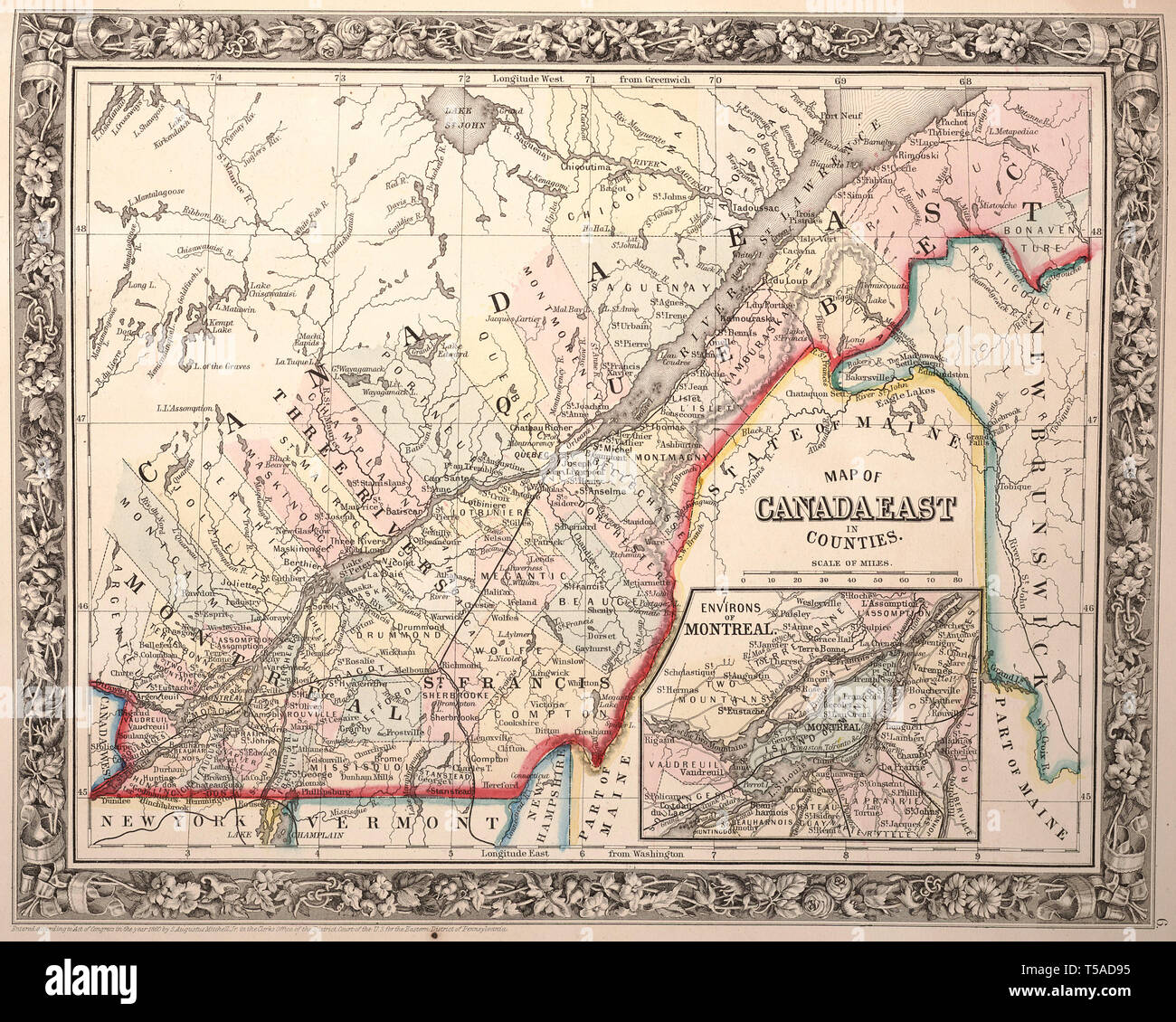 Old map canada hi-res stock photography and images - Alamy