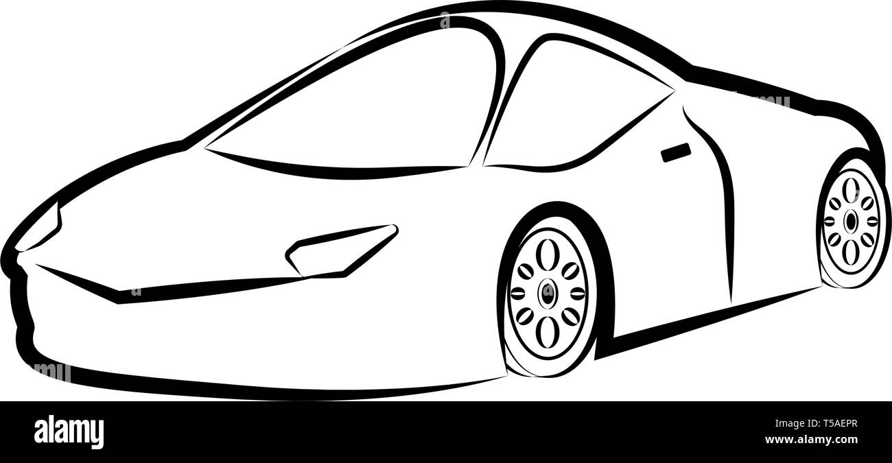 Street Racing Sketch Isolated racing car sketch Stock Vector Image & Art - Alamy