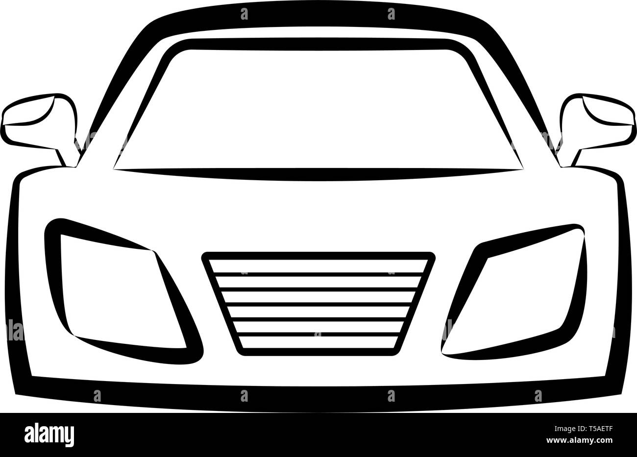 How to Draw a Car from the Front