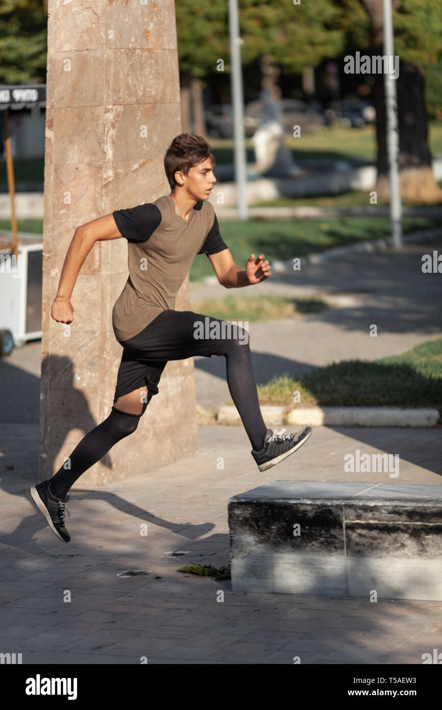 Parkour is for strong Stock Photo