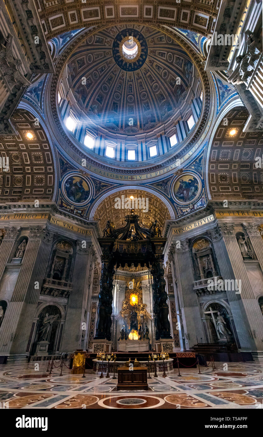 Saint Peter Cathedral. Vatican - Stock Image