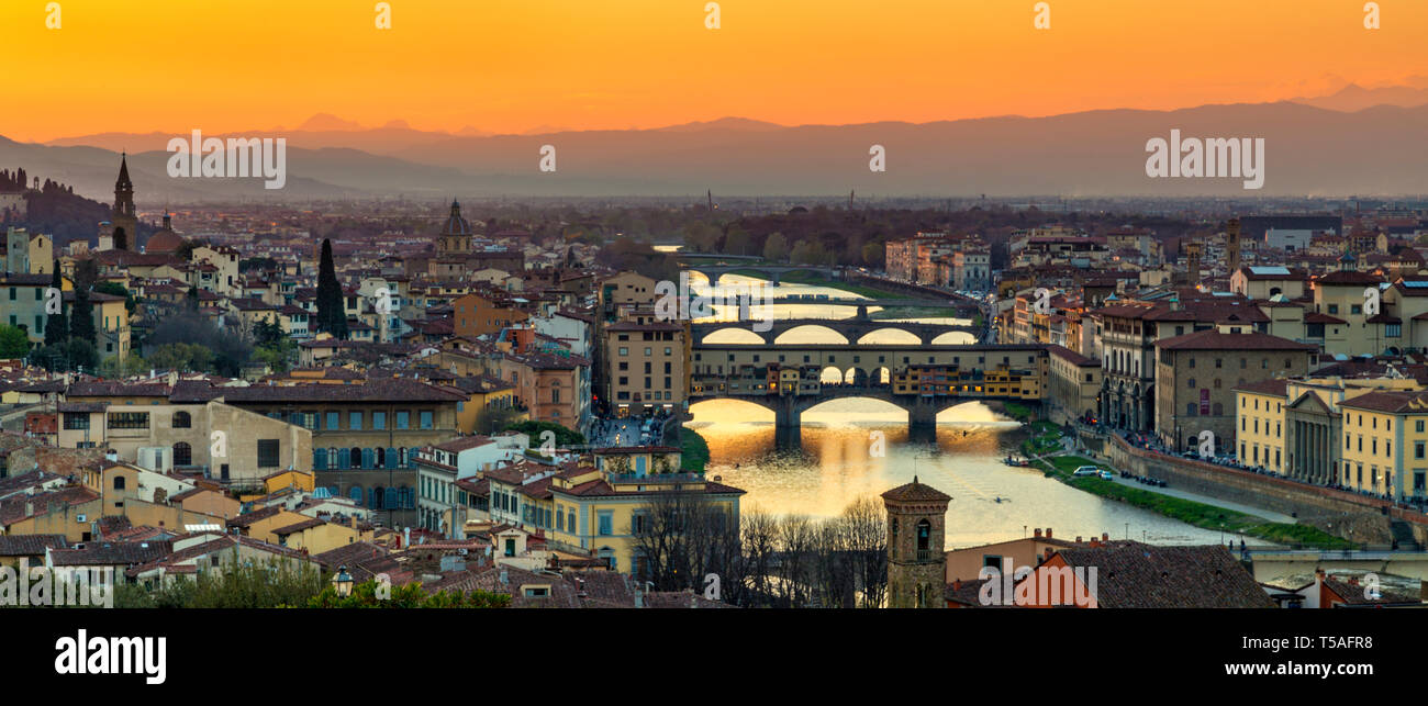 Ponte Vecchio, Florence, Italy - Stock Image