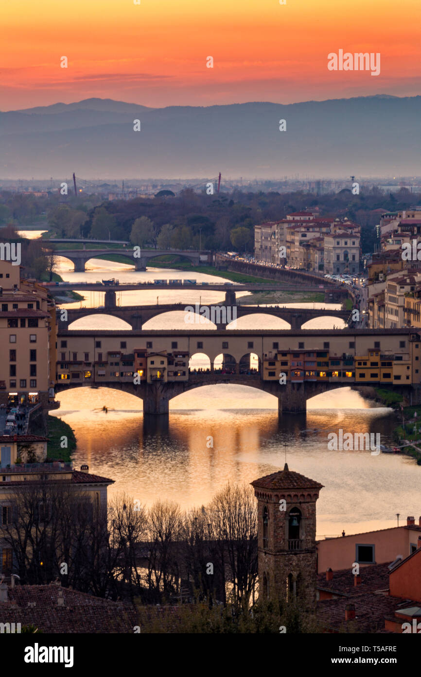 Ponte Vecchio, Florence, Italy - Stock Image