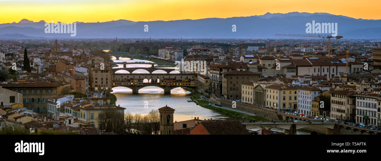 Ponte Vecchio, Florence, Italy - Stock Image
