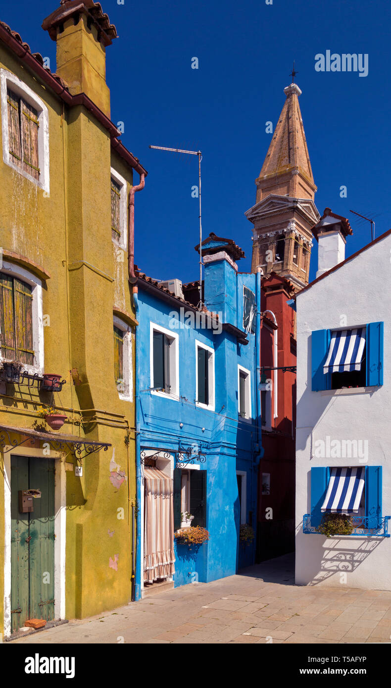 Burano, Italy. - Stock Image