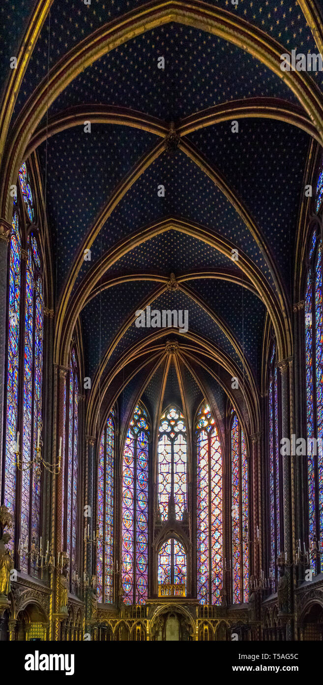 Sanit Chapelle. Paris, France - Stock Image