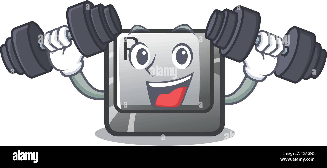 Keyborad Button R Cartoon Fitness R button installed on cartoon keyboard Stock Vector Image & Art ...
