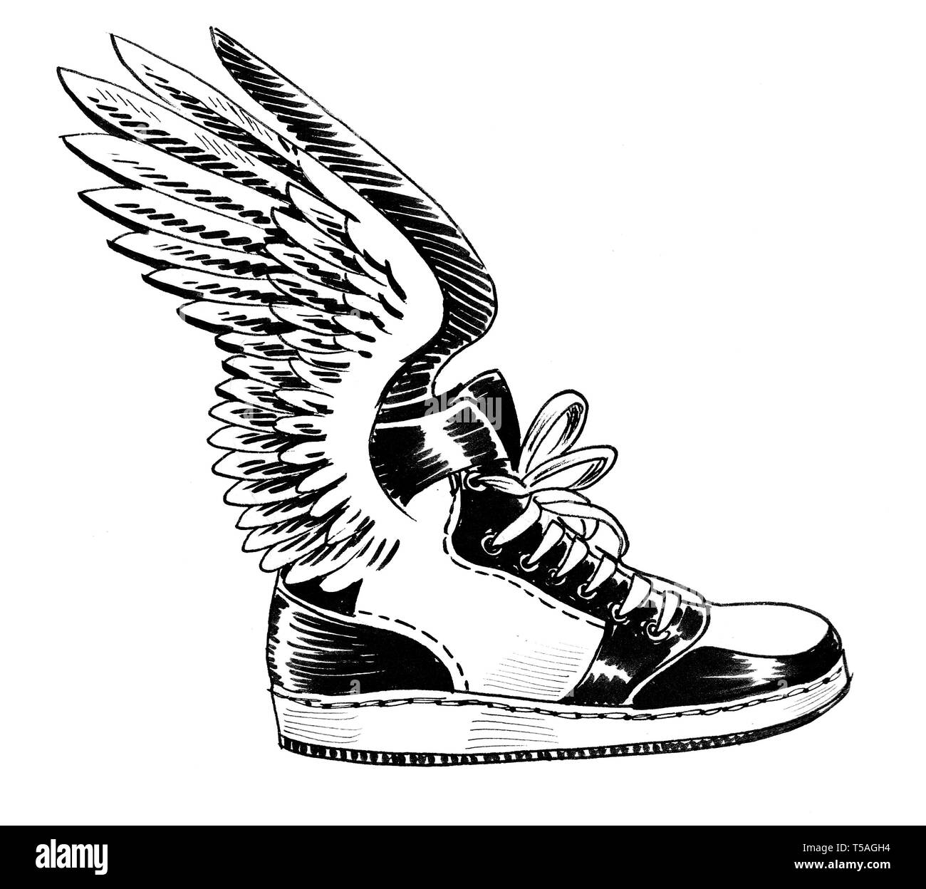 Winged shoes hi-res stock photography and images - Alamy