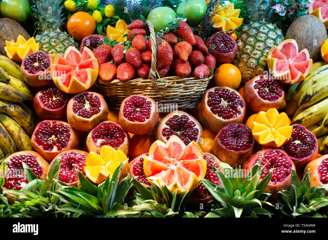 Assortment Of Fruits Stock Photo Alamy