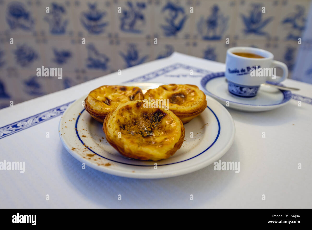 Famous Pasteis de Belem pastry shop in Belem district of Lisbon