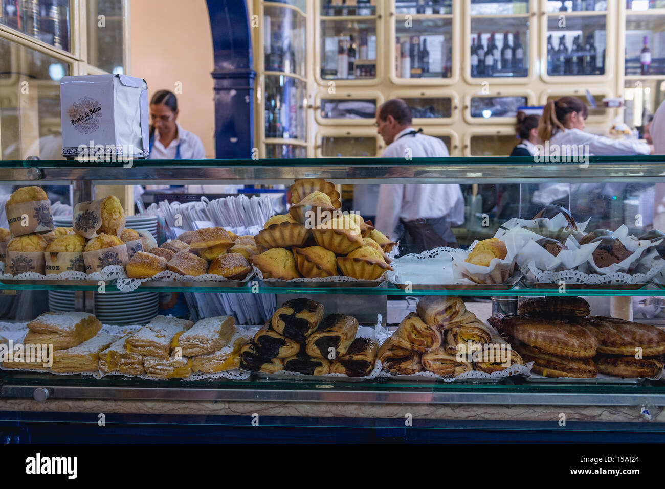 Famous Pasteis de Belem pastry shop in Belem district of Lisbon